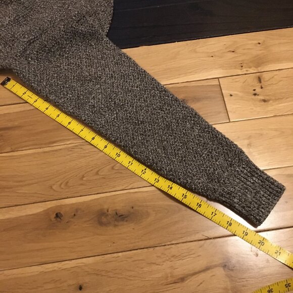 Frank & Oak Olive Knit Unisex 100% Organic Cotton Mock Neck Sweater - Picture 16 of 16